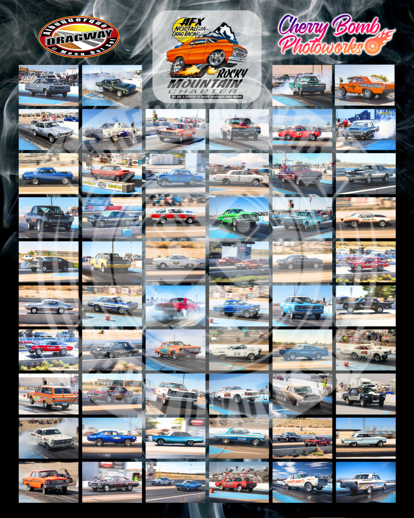 24x30 AFX at ABQ Dragway Poster